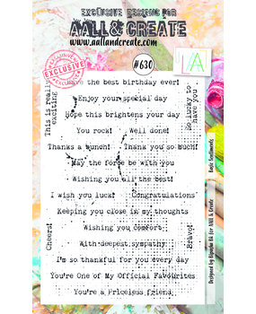 Aall and Create Stamp Set A6 Basic Sentiments (AALL-TP-630) (DISCONTINUED) Aall and Create Stamp Set A6 Basic Sentiments (AALL-TP-630) (DISCONTINUED)