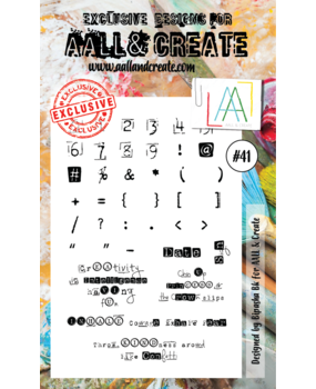 Aall and Create Stamp Set A6 Vintage Symbols (AALL-TP-041) (DISCONTINUED)