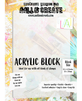 Aall and Create Acrylic Block A4 (AALL-AB-A4) (DISCONTINUED) Aall and Create Acrylic Block A4 (AALL-AB-A4) (DISCONTINUED)