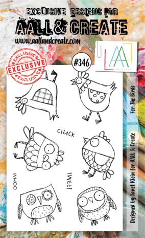 Aall and Create Stamp Set A6 For The Birds (AALL-TP-346) (DISCONTINUED) Aall and Create Stamp Set A6 For The Birds (AALL-TP-346) (DISCONTINUED)