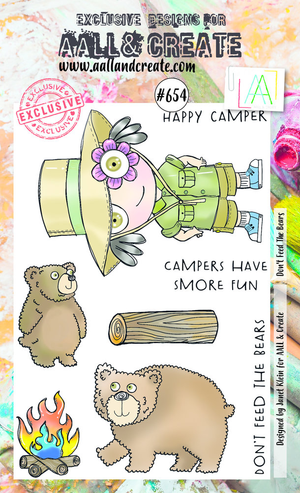 Aall and Create Stamp Set A6 Don't Feed The Bears (AALL-TP-654) (DISCONTINUED) Aall and Create Stamp Set A6 Don't Feed The Bears (AALL-TP-654) (DISCONTINUED)
