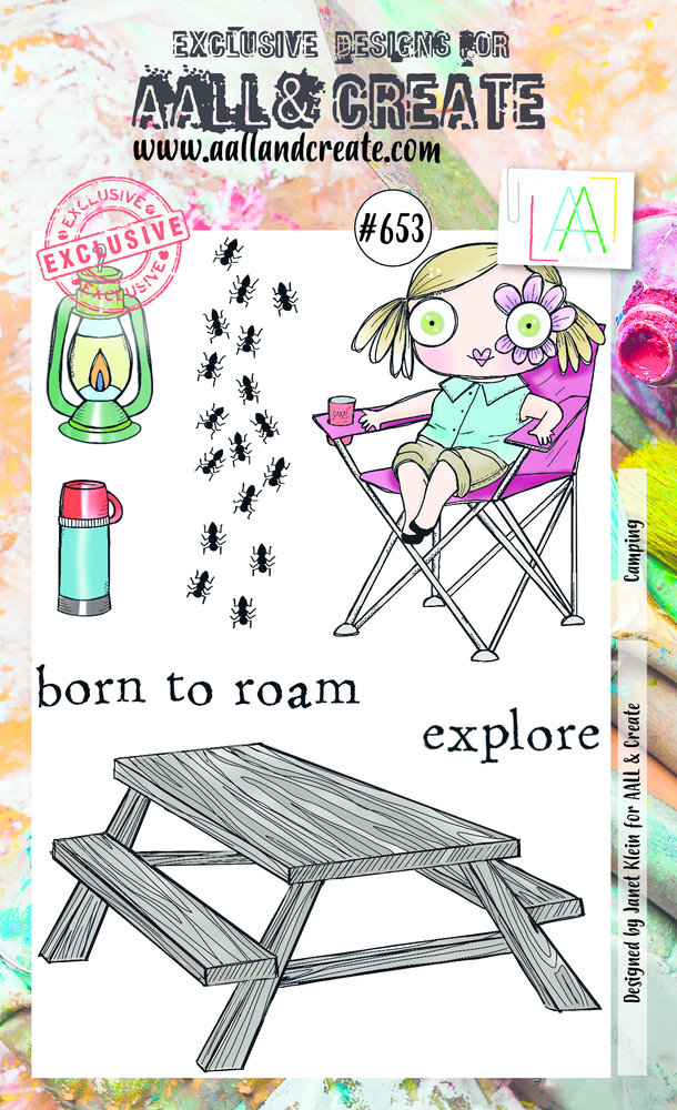 Aall and Create Stamp Set A6 Camping (AALL-TP-653) (DISCONTINUED) Aall and Create Stamp Set A6 Camping (AALL-TP-653) (DISCONTINUED)