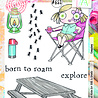 Aall and Create Stamp Set A6 Camping (AALL-TP-653) (OUTLET)