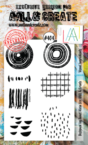 Aall and Create Stamp Set A6 Visual Ingredients (AALL-TP-404) (DISCONTINUED) Aall and Create Stamp Set A6 Visual Ingredients (AALL-TP-404) (DISCONTINUED)