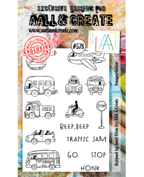 Aall and Create Stamp Set A6 Transportation (AALL-TP-578) (DISCONTINUED)