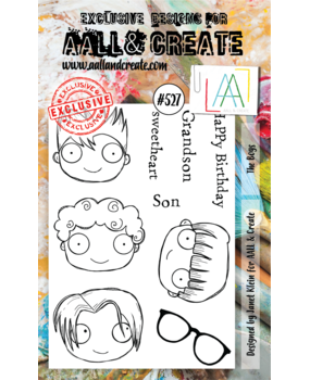 Aall and Create Stamp Set A6 The Boys (AALL-TP-527) (DISCONTINUED)