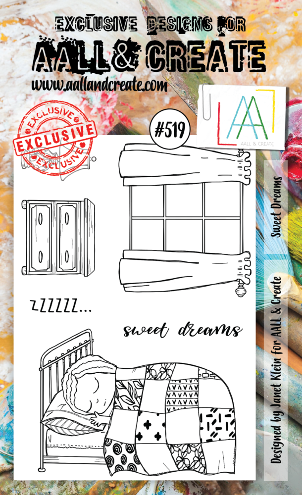 Aall and Create Stamp Set A6 Sweet Dreams (AALL-TP-519) (DISCONTINUED) Aall and Create Stamp Set A6 Sweet Dreams (AALL-TP-519) (DISCONTINUED)