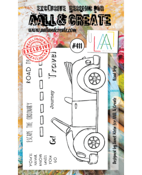 Aall and Create Stamp Set A6 Road Trip (AALL-TP-411) (DISCONTINUED)