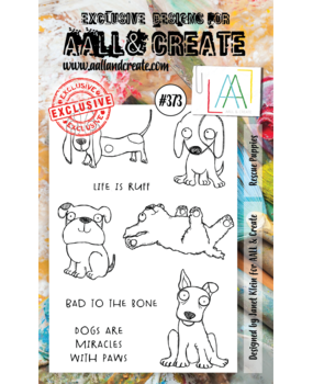 Aall and Create Stamp Set A6 Rescue Puppies (AALL-TP-373) (DISCONTINUED)