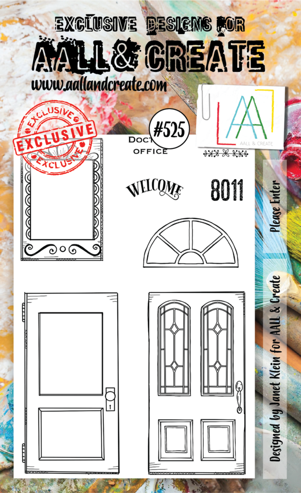 Aall and Create Stamp Set A6 Please Enter (AALL-TP-525) (DISCONTINUED) Aall and Create Stamp Set A6 Please Enter (AALL-TP-525) (DISCONTINUED)