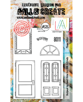 Aall and Create Stamp Set A6 Please Enter (AALL-TP-525) (DISCONTINUED)