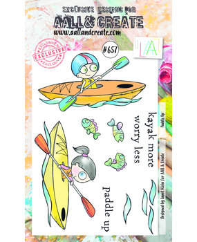 Aall and Create Stamp Set A6 Paddle Up (AALL-TP-657) (DISCONTINUED)