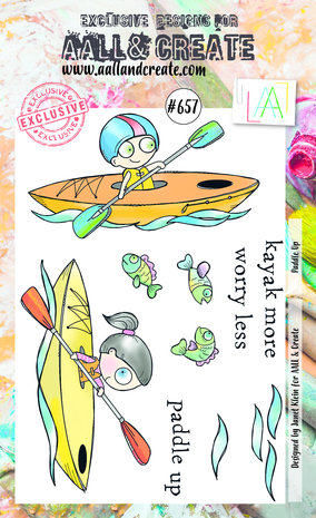 Aall and Create Stamp Set A6 Paddle Up (AALL-TP-657) (DISCONTINUED) Aall and Create Stamp Set A6 Paddle Up (AALL-TP-657) (DISCONTINUED)