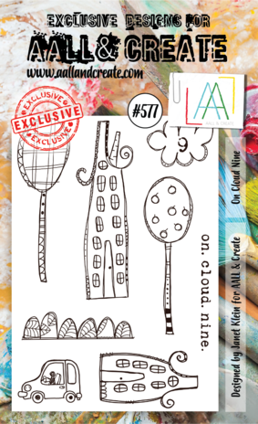 Aall and Create Stamp Set A6 On Cloud Nine (AALL-TP-577) (DISCONTINUED) Aall and Create Stamp Set A6 On Cloud Nine (AALL-TP-577) (DISCONTINUED)