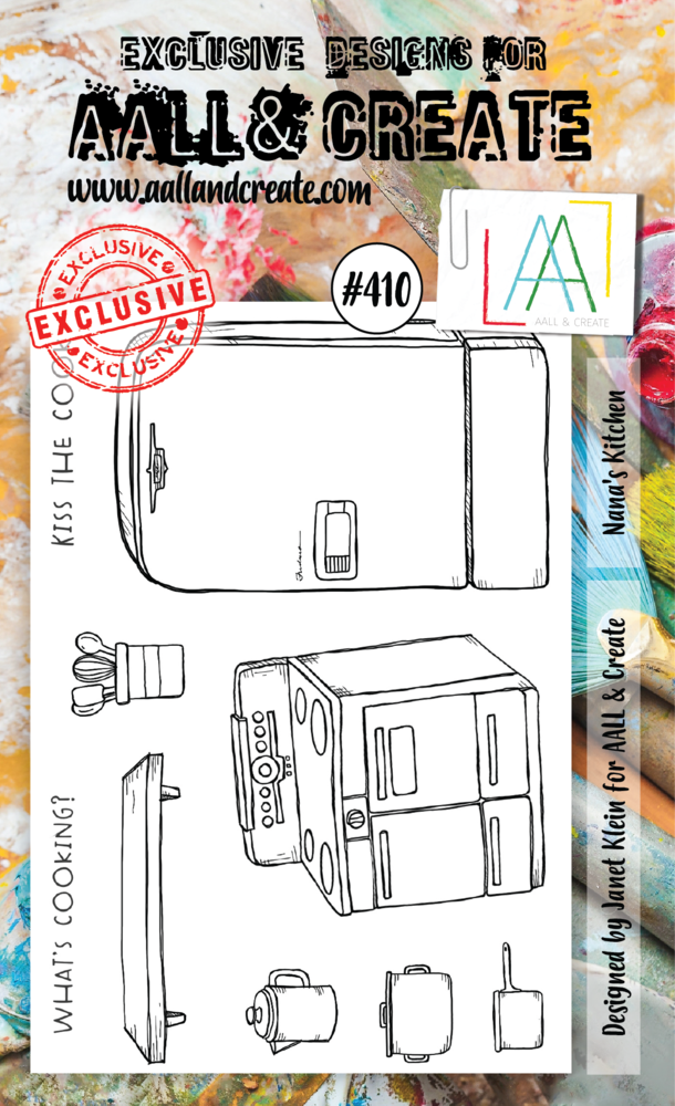 Aall and Create Stamp Set A6 Nana's Kitchen (AALL-TP-410) (DISCONTINUED)