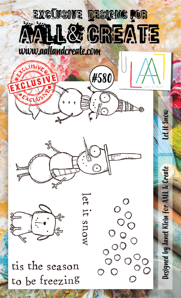 Aall and Create Stamp Set A6 Let It Snow (AALL-TP-580) (DISCONTINUED) Aall and Create Stamp Set A6 Let It Snow (AALL-TP-580) (DISCONTINUED)