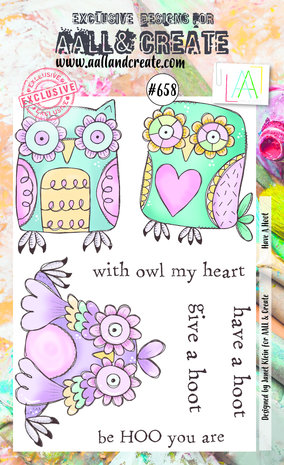 Aall and Create Stamp Set A6 Have A Hoot (AALL-TP-658) (DISCONTINUED) Aall and Create Stamp Set A6 Have A Hoot (AALL-TP-658) (DISCONTINUED)