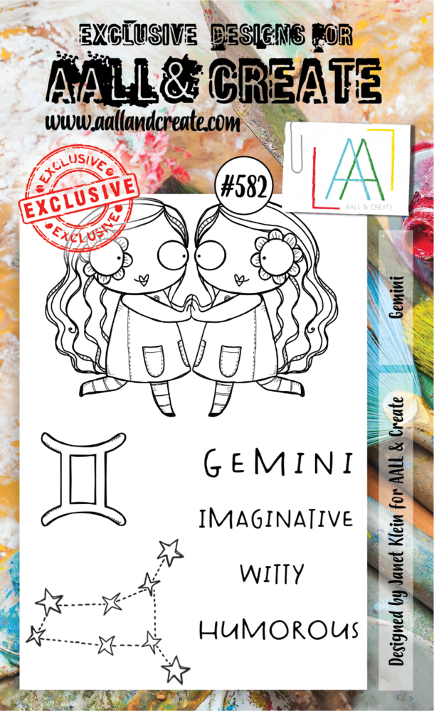 Aall and Create Stamp Set A6 Gemini (AALL-TP-582) (DISCONTINUED) Aall and Create Stamp Set A6 Gemini (AALL-TP-582) (DISCONTINUED)