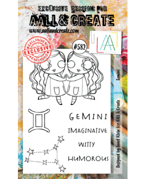 Aall and Create Stamp Set A6 Gemini (AALL-TP-582) (OUTLET)