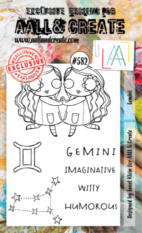 Aall and Create Stamp Set A6 Gemini (AALL-TP-582) (DISCONTINUED) Aall and Create Stamp Set A6 Gemini (AALL-TP-582) (DISCONTINUED)