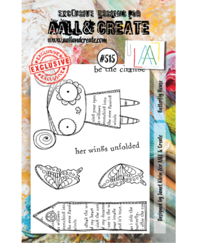 Aall and Create Stamp Set A7 Butterfly House (AALL-TP-515) (DISCONTINUED)