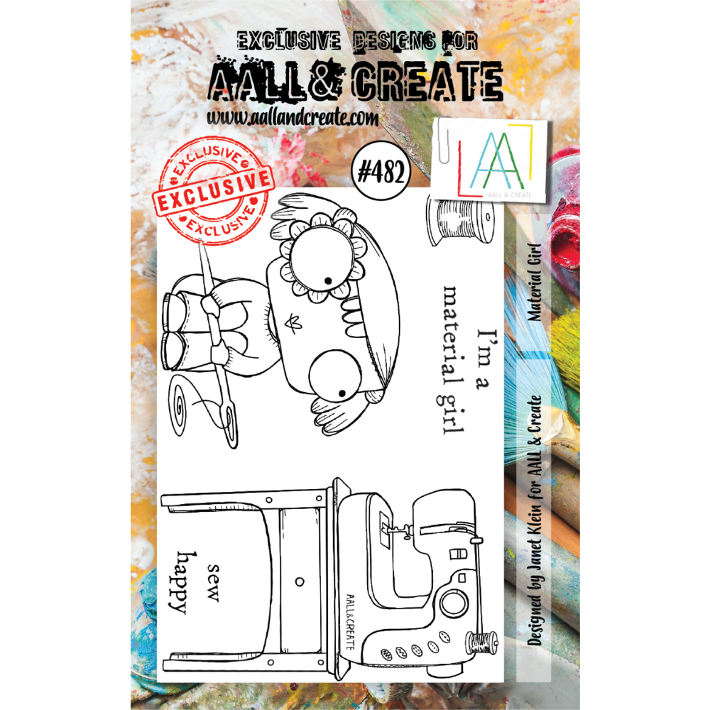 Stamp Set A7 Material Girl (AALLTP482) Craftlines B.V.