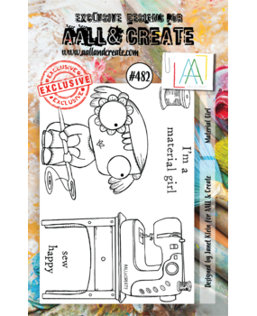 Aall and Create Stamp Set A7 Material Girl (AALL-TP-482) (DISCONTINUED)