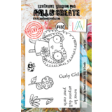 Aall and Create Stamp Set A7 Curly Girl (AALL-TP-480) (DISCONTINUED)