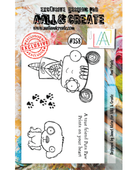Aall and Create Stamp Set A7 Paw Prints (AALL-TP-358) (DISCONTINUED)