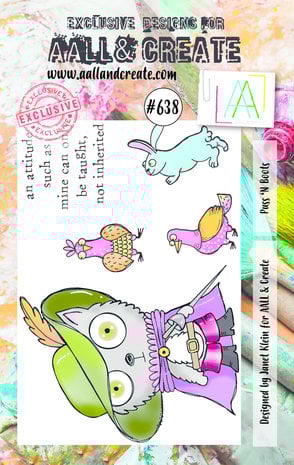 Aall and Create Stamp Set A7 Puss 'N Boots (AALL-TP-638) (DISCONTINUED)