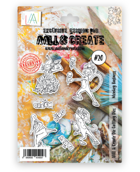 Aall and Create Cutting Dies A5 Monkey Business (AALL-DI-020) (DISCONTINUED)