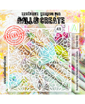 Aall and Create Stencil 6x6 Inch Cloister Grille (AALL-PC-078) (DISCONTINUED) Aall and Create Stencil 6x6 Inch Cloister Grille (AALL-PC-078) (DISCONTINUED)