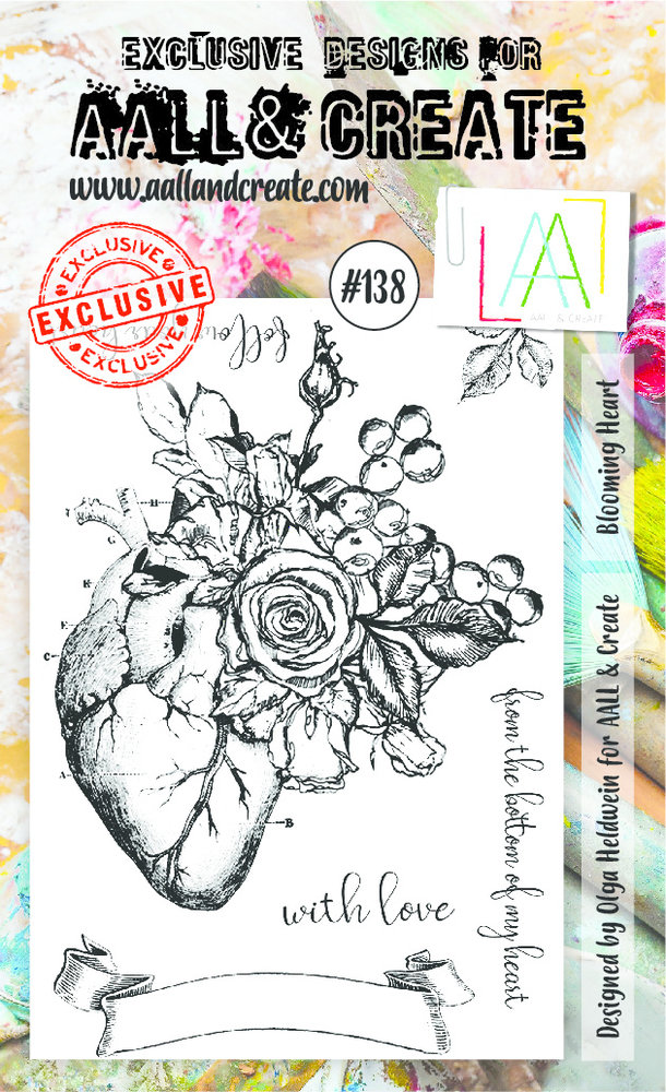 Aall and Create Stamp Set A6 Blooming Heart (AALL-TP-138) (DISCONTINUED) Aall and Create Stamp Set A6 Blooming Heart (AALL-TP-138) (DISCONTINUED)