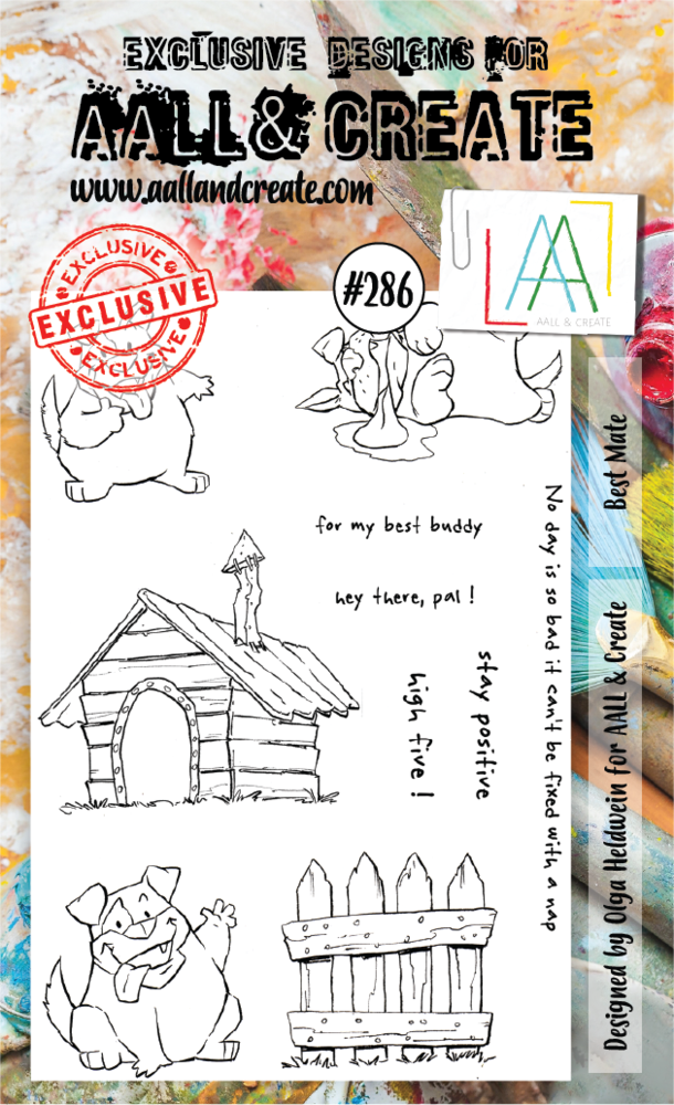 Aall and Create Stamp Set A6 Best Mate (AALL-TP-286) (DISCONTINUED) Aall and Create Stamp Set A6 Best Mate (AALL-TP-286) (DISCONTINUED)