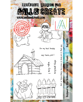 Aall and Create Stamp Set A6 Best Mate (AALL-TP-286) (DISCONTINUED)