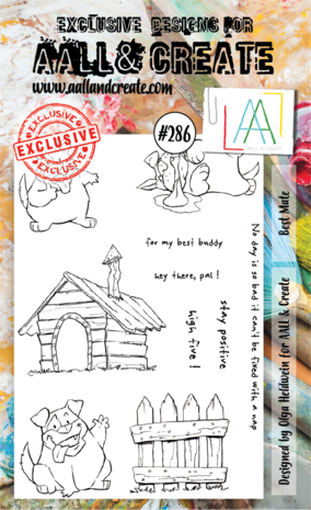 Aall and Create Stamp Set A6 Best Mate (AALL-TP-286) (DISCONTINUED) Aall and Create Stamp Set A6 Best Mate (AALL-TP-286) (DISCONTINUED)