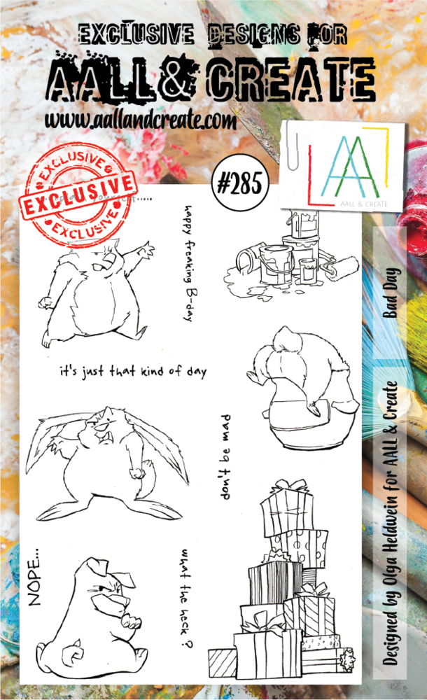 Aall and Create Stamp Set A6 Bad Day (AALL-TP-285) (DISCONTINUED) Aall and Create Stamp Set A6 Bad Day (AALL-TP-285) (DISCONTINUED)