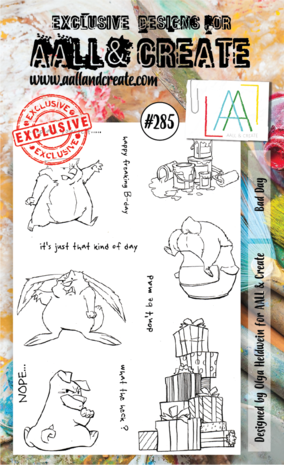 Aall and Create Stamp Set A6 Bad Day (AALL-TP-285) (DISCONTINUED) Aall and Create Stamp Set A6 Bad Day (AALL-TP-285) (DISCONTINUED)