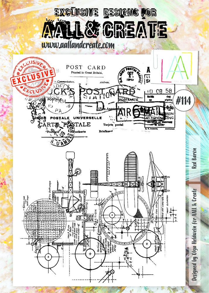 Aall and Create Stamp Set A4 Red Baron (AALL-TP-114) (DISCONTINUED) Aall and Create Stamp Set A4 Red Baron (AALL-TP-114) (DISCONTINUED)