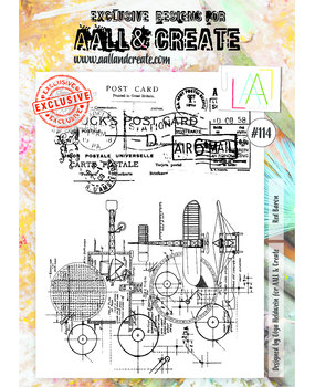 Aall and Create Stamp Set A4 Red Baron (AALL-TP-114) (DISCONTINUED)