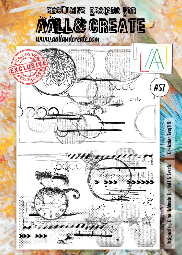 Aall and Create Stamp Set A4 Orbicular Graffiti (AALL-TP-057) (DISCONTINUED) Aall and Create Stamp Set A4 Orbicular Graffiti (AALL-TP-057) (DISCONTINUED)