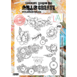 Aall and Create Stamp Set A4 Flowers & Gears (AALL-TP-195) (DISCONTINUED)