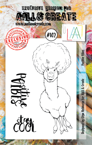 Aall and Create Stamp Set A7 Positive Vibes (AALL-TP-102) (DISCONTINUED) Aall and Create Stamp Set A7 Positive Vibes (AALL-TP-102) (DISCONTINUED)
