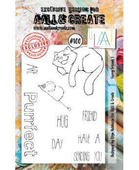 Aall and Create Stamp Set A7 Furry Friends (AALL-TP-100) (DISCONTINUED)