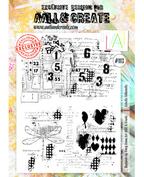 Aall and Create Stamp Set A4 Eclectic Silhouette (AALL-TP-113) (DISCONTINUED)