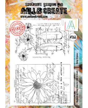 Aall and Create Stamp Set A4 Daisy Elegance (AALL-TP-266) (DISCONTINUED)