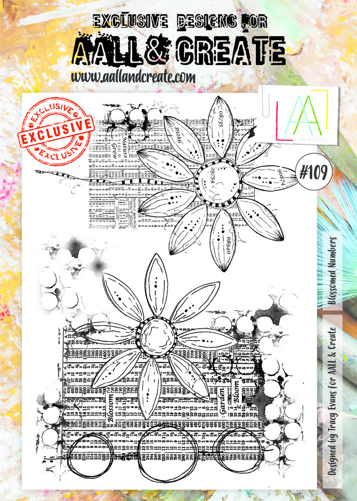 Aall and Create Stamp Set A4 Blossomed Numbers (AALL-TP-109) (DISCONTINUED) Aall and Create Stamp Set A4 Blossomed Numbers (AALL-TP-109) (DISCONTINUED)