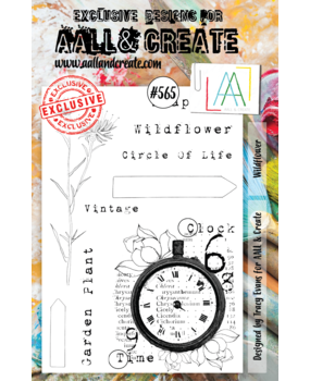 Aall and Create Stamp Set A5 Wildflower (AALL-TP-565) (DISCONTINUED)