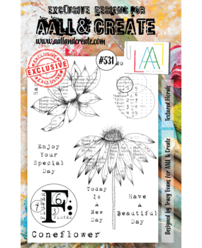 Aall and Create Stamp Set A5 Textured Florals (AALL-TP-531) (DISCONTINUED)