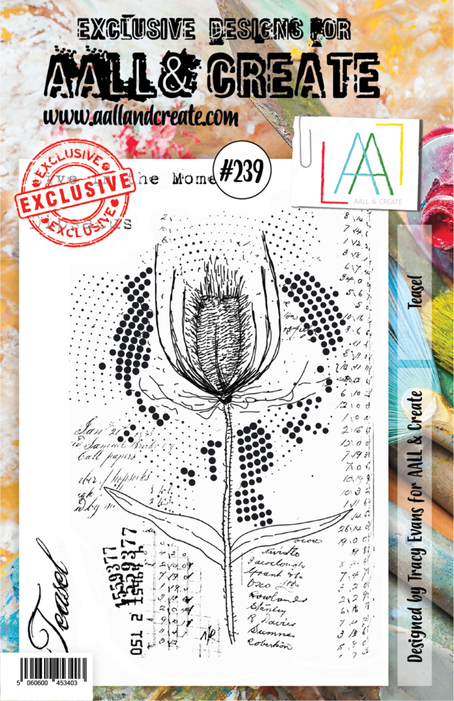 Aall and Create Stamp Set A5 Teasel (AALL-TP-239) (OUTLET)